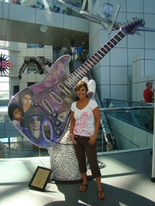 Here I am at the Rock & Roll Hall of Fame